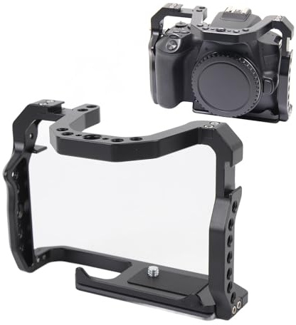 Stabilizzatore per Fotocamera per 200D 200DII, Stabilizzatore Universale per Gabbia per Videocamera, Gabbia di Estensione per Stabilizzatore per Videocamera in Lega di Alluminio,