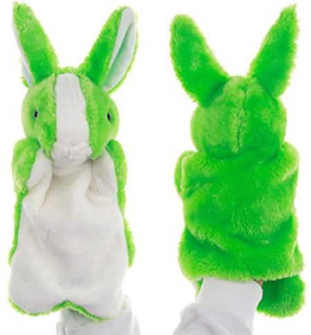 Alasum 1stk Geschichte Erzählende Marionette Zappeln Kleinkind Puppe Frosch Tierspielzeug Kinderspielzeug Plüsch Badespielzeug Geschichte Marionetten Green