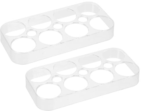SOIMISS 2pièces Boîte De Rangement Pour Œufs à Compartiments Plateau De Réfrigérateur Transparent Support à Œufs Avec Couvercle Pour Cuisine Et Voyage