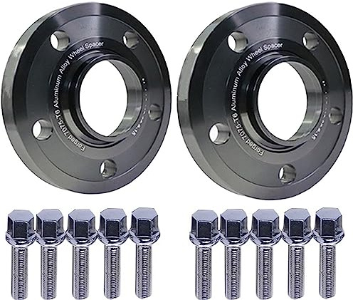 DFJOSF Spurverbreiterungen Shims 2PCS PCD 5x120 CB 726 Rad Spacer Adapter Für Land Für Rover Für Defender Für Range Für Rover Sport Für Entdeckung 3/5 4LR3LR4 Auto Spurverbreiterung(Schwarz,15mm)