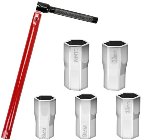 Llaves de tubo huecas, llave para grifo bajo lavabo, llave para grifo de lavabo, llave para grifo, herramienta de instalación de grifo de 8-13 mm