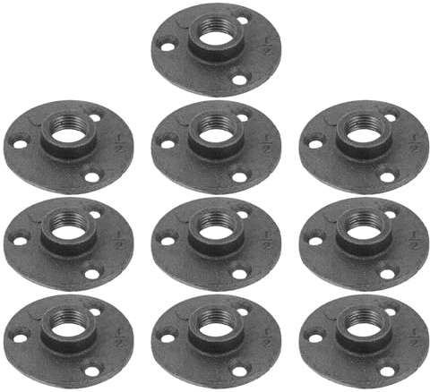 HOLIDYOYO 10piezas Brida de Hierro Fundido Maleable para Decoración de Estanterías Muebles Uso Interiores