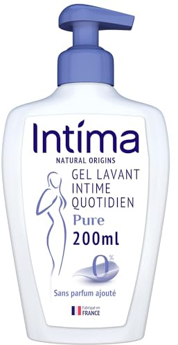 Intima - Gel Hygiène Intime Neutre - 200 ml - 97% d'Ingrédients d'Origine Naturelle – Sans Parfum Ajouté