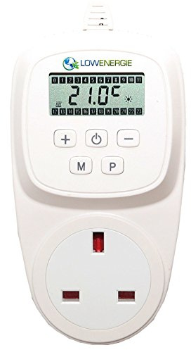 Lowenergie 7 Day Programmable Plug In Digital Thermostat for Electric Heating & Hydroponic Greenhouse use