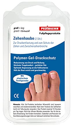 Pedibaehr Zehenhaube Polymer-Gel-Druckschutz (Mittel/Groß)