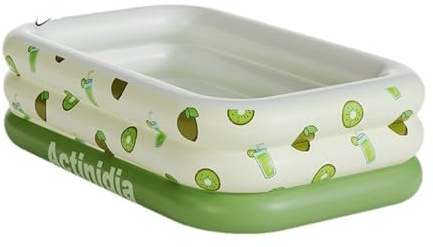 omiinitio Grande piscina gonfiabile all'aperto con motivo cartone animato, imbottitura familiare, gioco d'acqua per esterni e interni, grande piscina gonfiabile
