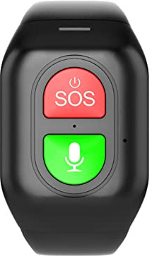 GPS Ältere Notfalluhr Sicherheitsuhr Sicherheitsuhr Mit Fallerkennungsfunktion Ist Auf Ältere Erwachsene Mit SOS-Notfalltaste Und Älteren Notruf Anwendbar, Und Die Operation Ist Einfach Und ,Black