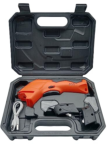 Jieotwice 3.7V Akku Schere, Nähschere, Elektrische Stoffschere, Elektrische Schneiderschere Für Leder/Papier/Teppich/Karton