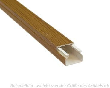 2X 1m Kabelkanal 15x15 mm Holz Optik Eiche, einfach zu montieren: selbstklebend/ohne Bohren für Aufputz