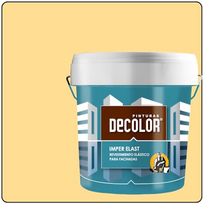 PINTURAS DECOLOR Revestimiento Impermeabilizante Elástico. IMPER-ELAST AMARILLO TRIGO. 4 LT