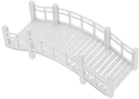 TOYANDONA Miniaturbrücke Garten Vintage Aus Kunststoff Kleine Bogenbrücke Für Außenbereich Mikrolandschaft Dekoration Terrasse Und Park
