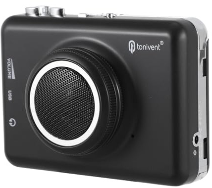 Holibanna Reproductor de Cassette USB con Altavoz Desmontable Convertidor de Cassette para Digitalizar Antiguas y Reproducir Pc o Reproductores de
