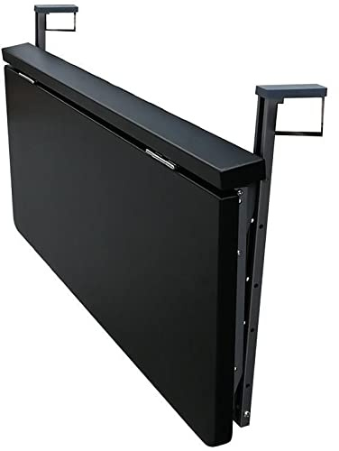 Balcony Hanging Table,Foldable Wall-Mounted Table Outdoor Balcony Table & Adjustable Floating Shelves Space-Saving Folding Table for Balcony Patio or Garden - Compact & Versatile Design