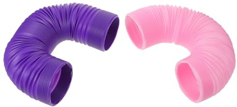 VICASKY 2pezzi Tunnel Pieghevoli per Criceti in Plastica Espandibile per Animali Domestici Tubi di Nascondiglio per Piccoli Animali Tunnel Interattivi per Criceti Adatti Spazi Interni