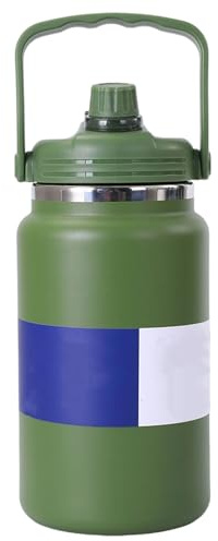 Bouteille D'Eau En Acier,4 Litres Bouteille Isotherme Sous Vide,Gourde Isotherme en Acier Inoxydable | pour les Boissons Chaudes et Froides, le Café, la Gym, la Randonnée, l'École et le