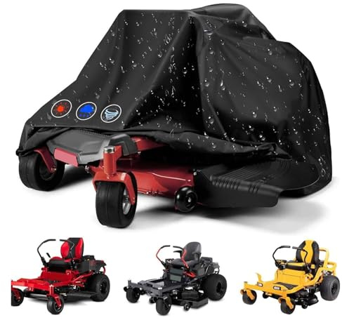 Housse de tondeuse à gazon imperméable multi-tailles, housse de tracteur, tissu Oxford haute densité, protection contre le soleil et la poussière, tracteur de jardin(XXL(245*50*140CM))