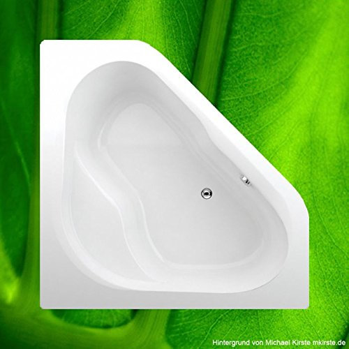 Vasca da bagno 135 x 135 CAPRI + piedini + scarico + fissaggio