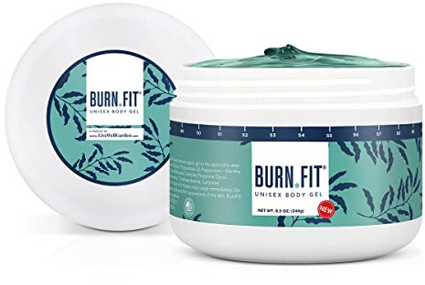 Body Gel – Anti Cellulite Cream by Burn Fit for Belly & Body, Belly Firming and Tightening Cream, Non-Sticky Cold & Hot Cream for Cellulite, Skin Firming Body Lotion for Smoother Skin - 8.5 Oz.