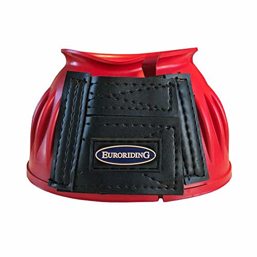Euroriding Hufglocken Gummi Klett rot L