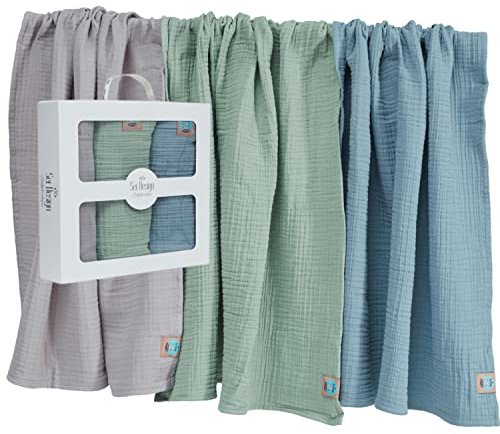 sei Design DEIN Bio-Poncho Frottee Bade-Poncho mit Kapuze | 100% Bio Baumwolle | Organic Kapuzenbadetuch | 3+ Monate bis 3 Jahre