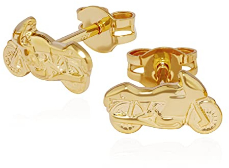 NKlaus Paar Ohrstecker aus 333 Gelbgold 8 Karat Motiv Ohrringe thematisches Damen Herren Kinder Goldschmuck