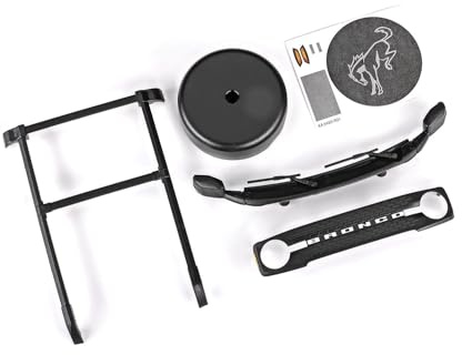Traxxas 9715 Roof Rack/ Spare Tire Cover/ Cowl/ Grille: Fits #9711 Body