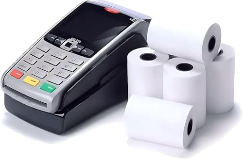 50 X 57x40mm Thermal Credit Card PDQ Machine Till Rolls, Cash Register Thermal Paper Receipt, for PDQ POS EPOS EFTPOS terminals, Barclaycard Verifone Ingenico Move Sagem Spire Pax Worldpay