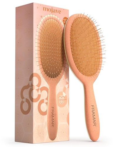 Framar Wet Hair Brush Detangler – Curly Hair Brush Women, Hairbrushes for Women, Detangle HairBrush, Detangling Brush Set, Detangler HairBrush - Mojave