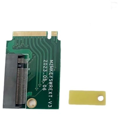 PCIE4.0 für Rog Ally SSD Speicher Festplattenkarte Adapter Konverter Transfer Board 90° M2 Transferkarte für Handheld,Gaming-Konsolen-Modul-Zubehör (Lang 4layer PCIE4.0)