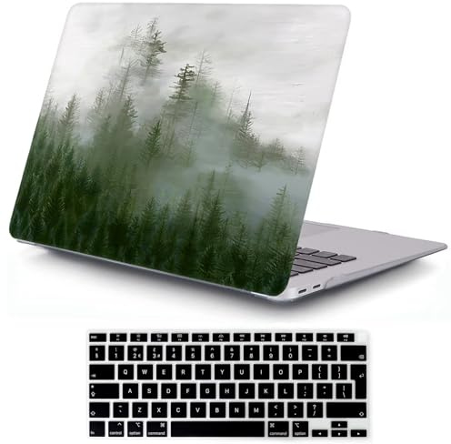 MOKASE Hülle Kompatibel mit 2022 M2 MacBook Pro 13 Zoll, 2021 2020-2016 Freigabe M1 A2338 A2289 A2251 A2159 A1989 A1706, Hart Schalen Fall & Tastaturabdeckung für Mac Pro 13,3 Zoll, Wood