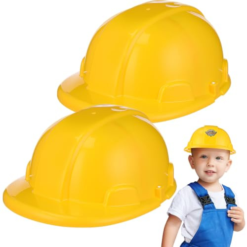 Vaguelly 2st Werkzeughut Gelber Weicher Plastikhut Bauarbeiterhelm Arbeiter-schutzhelm Hut Zum Anziehen Bauen Elfenohren Kinder Geschenkidee Pirat