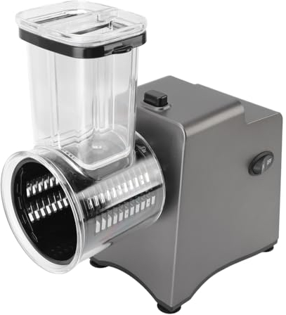 Cortador de Verduras Eléctrico de 500W con 5 Pares de Cuchillas Rallador de Queso Eléctrico Multifuncional, Máquina para Ensaladas para Frutas y Verduras