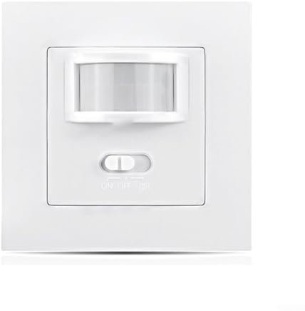 Détecteur de mouvement infrarouge AC - 110 V-240 V - Interrupteur à capteur mural - Contrôle de la lumière à 140° - Zone de détection de mouvement - Interrupteur pour éclairage mural et plafond