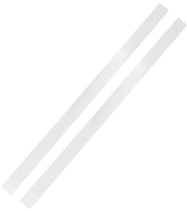 Amosfun 2pcs Cookie Thickness Balance Ruler Acrylic Rolling Pin Guide for Baking Cookies Fondant Dough Measurement Tool Home Kitchen Supply