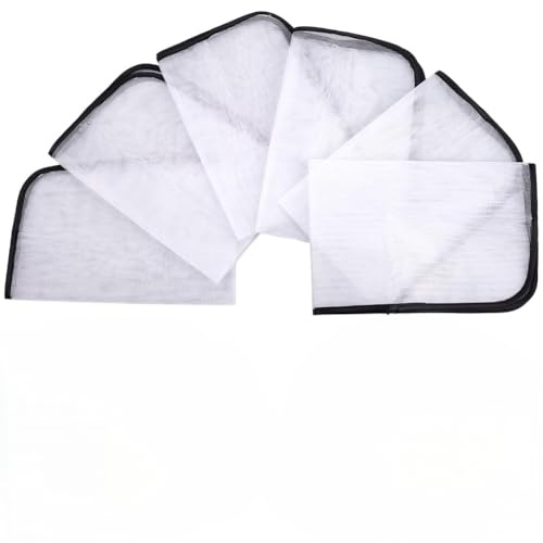 CRASPIRE 6Pcs Black Ironing Cloth Ironings Scorch Mesh Clothes Heat Resistant Pad High Temp Protective Pressing Pads Iron Insulation Net Fabric for Protect Fabrics Sewing Protector Tool Home Reusable