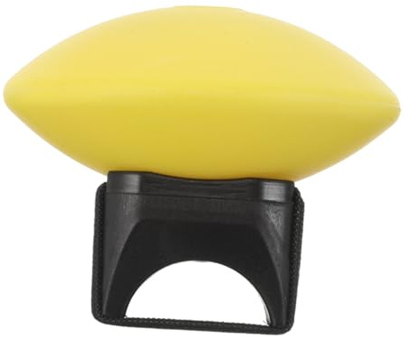 Shaker da Dito in Plastica per Tamburi Africani, Giallo | Uso per Percussioni, Design Unico, Portatile, Accordatura ad Alta Precisione, Pratica Indoor e Live Outdoor