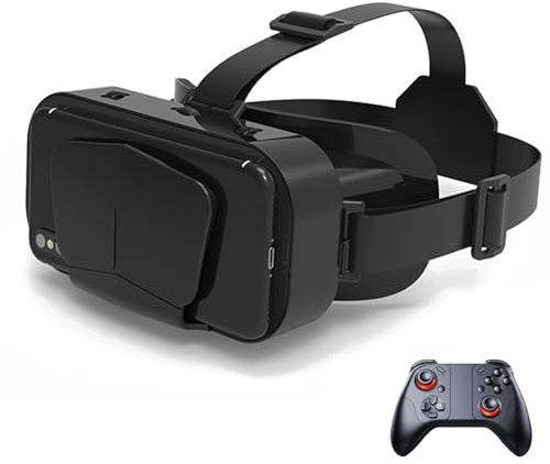 Gafas 3D de Realidad Virtual, Gafas VR, 3D VR Gafas de Realidad Virtual, Gafas 3D VR para Smartphone, Compatible 4.7-7.2 Inch' Smartphone Amplia compatibilidad por Android/iOS(C)