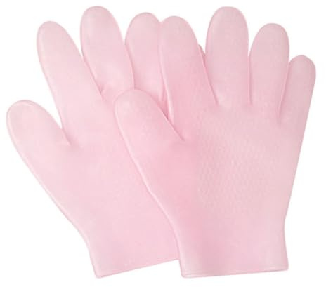 Garneck Feuchtigkeitshandschuhe mit Exfolierender Wirkung für Trockene Hände Damen im Winter und Hautfreundlichem Sebs Material für Nachtpflege zu Hause