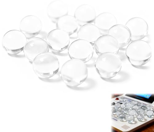 Glass Marbles 20PCS 10mm Clear – Solid Round Marble Beads – Mini Marbles for Games Pinball Machine – Vase & Fish Tank Fillers for Home Decoration