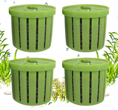 XUQEAYWD 20PCS Aquarium Plant Holder 4x3.4x3.5cm PP Stable Fish Tank Plant Holder, Water Plants Pot, Fish Tank Plants Pots, Aquarium Plantpots For Tanks Aquariums Planter, Hydroponics Planting Holders