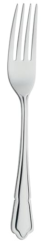Grunwerg Dubarry Dessert Forks DFDBR, 18/0 Stainless Steel, Set of 12, Durbarry