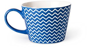 Excelsa Enjoy Tazza Jumbo, Porcellana, Azzurro, 11 x 11 x 8 cm