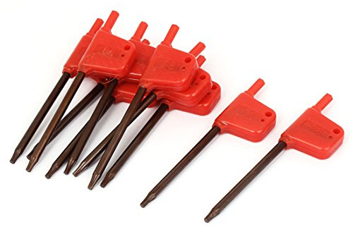 Aexit Cacciavite Chiave inglese tipo T8 Torx chiave a bandiera lunghezza 84mm 10 pz ID: 884172