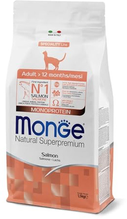 MONGE CAT ADULT SALMONE KG.1,5
