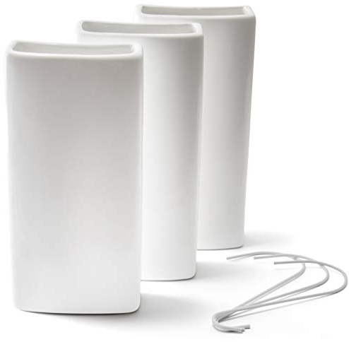 Ligano - Lot de 3 humidificateurs d’air pour le radiateur - En céramique -Blanc