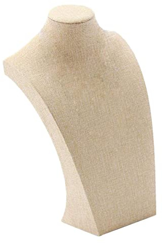 Milageto Halskette Display Büste Stand Schaufensterpuppe, 5 Größen Multi, × 200mm, Beige, a 235 × 390 mm