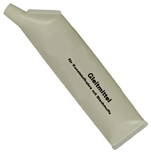 MegaHaustechnik Gleitmittel 150ml Milliliter g Gramm Tube für Rohre Verbindungen HT KG Schmier Mittel Abfluss Abwasser Rohr Muffe Kunststoff Leitung Gummi Lippen Dichtung PVC PE PP