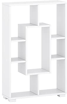 Target Home Bücherregal 7 Fächer Standregal Aufbewahrung (60x90 cm, Weiß)