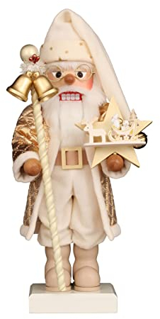 Ulbricht Nussknacker Premium Weihnachtsmann Weiss/Gold Neuheit 2022