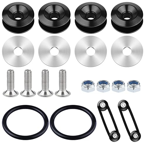 AIEX Bumper Quick Release, Soporte Parachoques Delantero Kit de Sujetadores de Liberación Rápida para Parachoques Delantero y Trasero Parachoques Universal para Automóvil (18 Piezas)